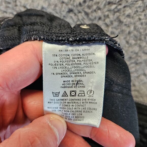 Pilcro‎ Serif Jeans Women Size 28 Petite Black Denim Skinny Leg - Picture 8 of 10